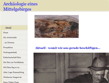 Tablet Screenshot of harzarchaeologie.de